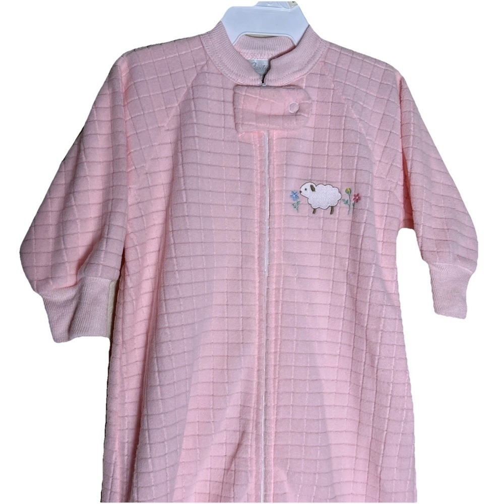 Carter's Long Sleeve Pink Fleece Sleep Sack Lamb Baby Girls One Size Up To 21 lb